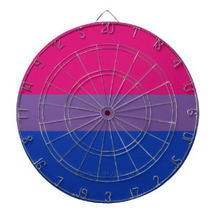 SlipperyJoe's Bisexuellen-Stolzflagge Farben magen Dartscheibe