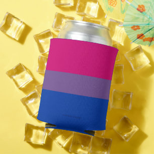 SlipperyJoe's Bisexuellen-Stolzflagge Farben magen Dosenkühler