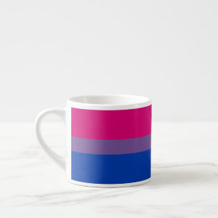 SlipperyJoe's Bisexuellen-Stolzflagge Farben Magen Espressotasse