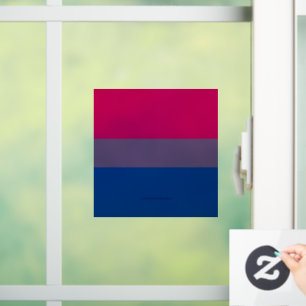 SlipperyJoe's Bisexuellen-Stolzflagge Farben Magen Fensteraufkleber