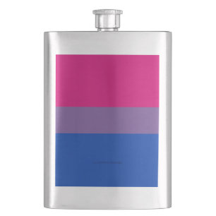 SlipperyJoe's Bisexuellen-Stolzflagge Farben magen Flachmann