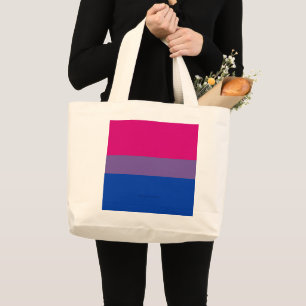 SlipperyJoe's Bisexuellen-Stolzflagge Farben Magen Jumbo Stoffbeutel
