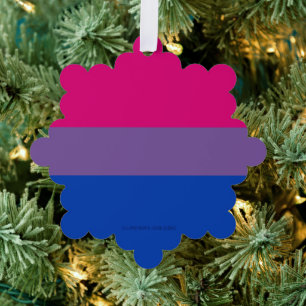 SlipperyJoe's Bisexuellen-Stolzflagge Farben magen Ornament Karte