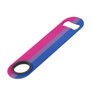 SlipperyJoe's Bisexuellen-Stolzflagge Farben magen Speed Flaschenöffner