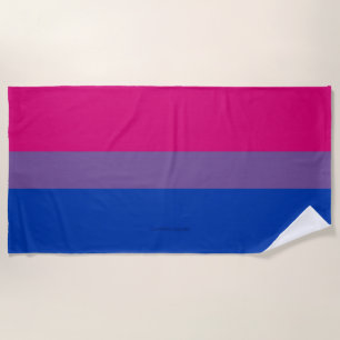 SlipperyJoe's Bisexuellen-Stolzflagge Farben Magen Strandtuch