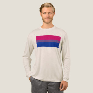 SlipperyJoe's Bisexuellen-Stolzflagge Farben magen Tri-Blend Shirt