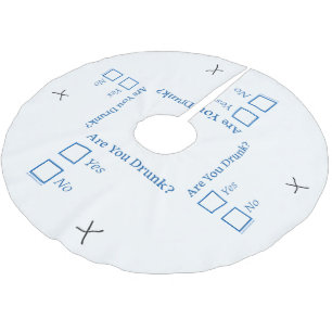 SlipperyJoe's bist du betrunken humorvoll leicht s Polyester Weihnachtsbaumdecke