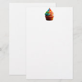 SlipperyJoe's blendender Regenbogenkuchen wirbelt Briefpapier (Vorne/Hinten)
