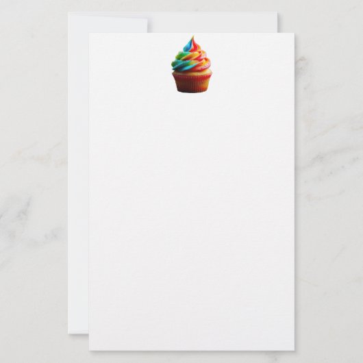 SlipperyJoe's blendender Regenbogenkuchen wirbelt Briefpapier (Vorderseite)