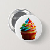 SlipperyJoe's blendender Regenbogenkuchen wirbelt Button (Vorne & Hinten)
