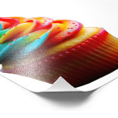 SlipperyJoe's blendender Regenbogenkuchen wirbelt Fotodruck (Ecke)
