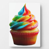 SlipperyJoe's blendender Regenbogenkuchen wirbelt Fotoplatte (Vorderseite)