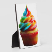 SlipperyJoe's blendender Regenbogenkuchen wirbelt Fotoplatte (Seite)