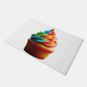 SlipperyJoe's blendender Regenbogenkuchen wirbelt Fußmatte (Schrägansicht)