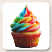 SlipperyJoe's blendender Regenbogenkuchen wirbelt  Getränkeuntersetzer (Vorderseite)