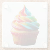 SlipperyJoe's blendender Regenbogenkuchen wirbelt  Glasuntersetzer (Rückseite)