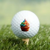 SlipperyJoe's blendender Regenbogenkuchen wirbelt Golfball (Insitu T-Shirt)