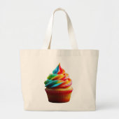 SlipperyJoe's blendender Regenbogenkuchen wirbelt  Jumbo Stoffbeutel (Vorne)