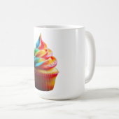 SlipperyJoe's blendender Regenbogenkuchen wirbelt  Kaffeetasse (VorderseiteRechts)