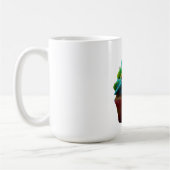 SlipperyJoe's blendender Regenbogenkuchen wirbelt  Kaffeetasse (Links)