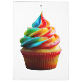 SlipperyJoe's blendender Regenbogenkuchen wirbelt Klemmbrett (Rückseite)