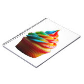 SlipperyJoe's blendender Regenbogenkuchen wirbelt  Notizblock (Linke Seite)