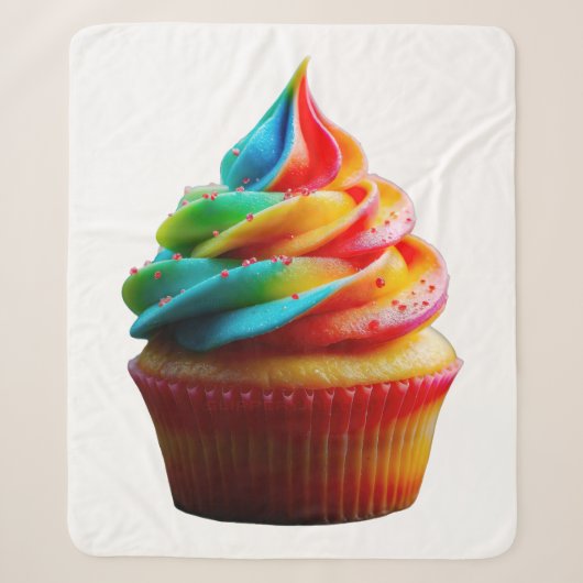 SlipperyJoe's blendender Regenbogenkuchen wirbelt Sherpadecke (Vorderseite)