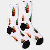 SlipperyJoe's blendender Regenbogenkuchen wirbelt Socken (Rechts)