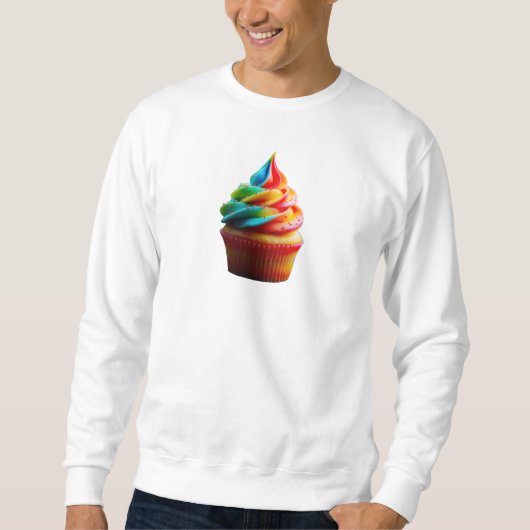 SlipperyJoe's blendender Regenbogenkuchen wirbelt Sweatshirt (Vorderseite)