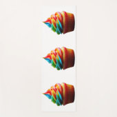 SlipperyJoe's blendender Regenbogenkuchen wirbelt Yogamatte (Vorderseite)