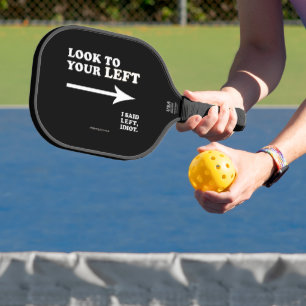 SlipperyJoe's Blick nach links dicke geometrische  Pickleball Schläger