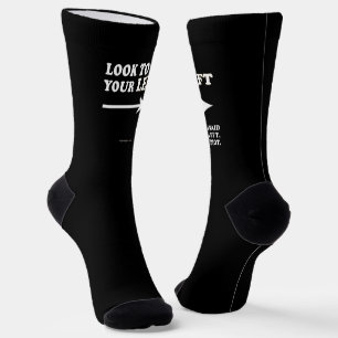 SlipperyJoe's Blick nach links dicke geometrische Socken