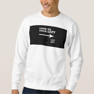 SlipperyJoe's Blick nach links dicke geometrische Sweatshirt