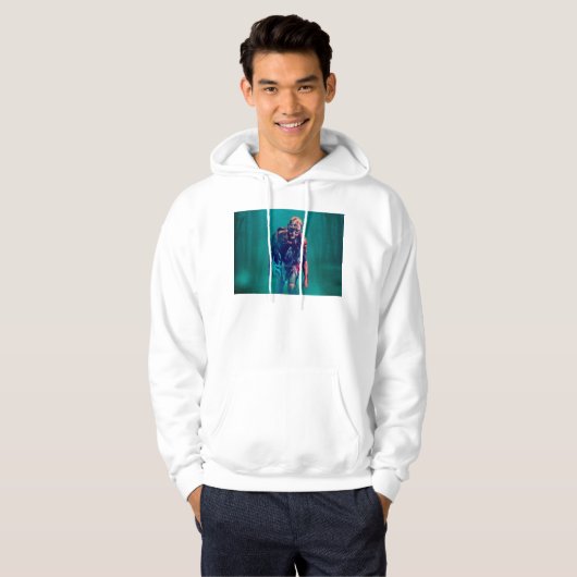 SlipperyJoe's blutiger Zombie-Wald Halloween-Nebel Hoodie (Vorne ganz)