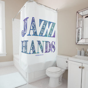 SlipperyJoe's Broadway-Musical Jazz Hands queere C Duschvorhang