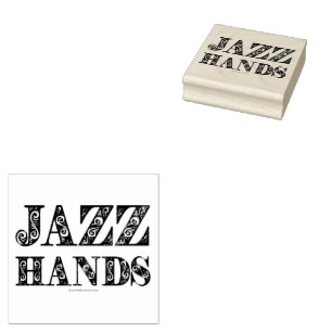 SlipperyJoe's Broadway-Musical Jazz Hands queere C Gummistempel
