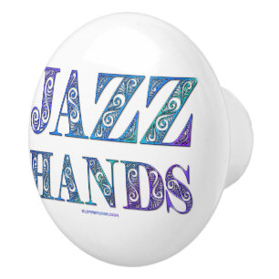 SlipperyJoe's Broadway-Musical Jazz Hands queere C Keramikknauf