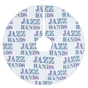 SlipperyJoe's Broadway-Musical Jazz Hands queere C Polyester Weihnachtsbaumdecke