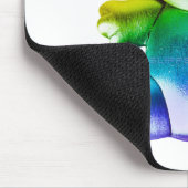 SlipperyJoe's brushed Metal Teddy Bär Regenbogensc Mousepad (Ecke)