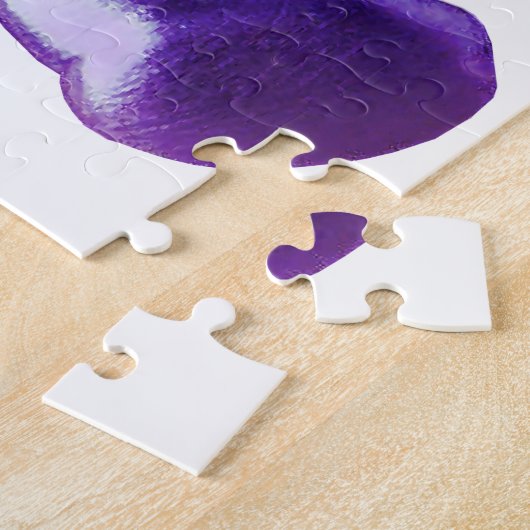 SlipperyJoe's brushed Metal Teddy Bär Regenbogensc Puzzle (Seite)