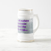 SlipperyJoe's Bubble Wrap popping lustiges Sprichw Bierglas (VorderseiteRechts)