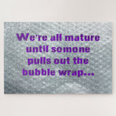 SlipperyJoe's Bubble Wrap popping lustiges Sprichw Puzzle (Horizontal)