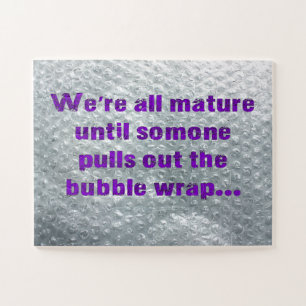 SlipperyJoe's Bubble Wrap popping lustiges Sprichw Puzzle