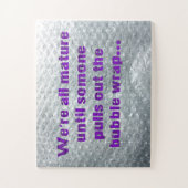 SlipperyJoe's Bubble Wrap popping lustiges Sprichw Puzzle (Vertikal)