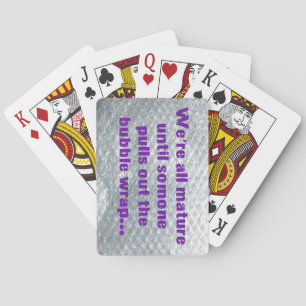 SlipperyJoe's Bubble Wrap popping lustiges Sprichw Spielkarten