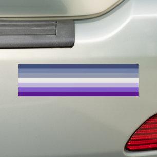 SlipperyJoe's Butch Lesbian Pride Flag repräsentie Autoaufkleber