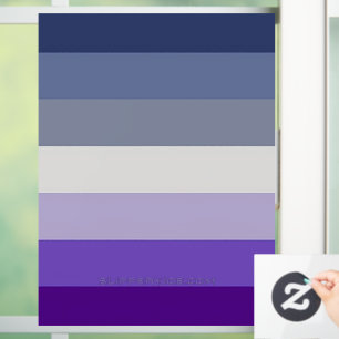 SlipperyJoe's Butch Lesbian Pride Flag repräsentie Fensteraufkleber