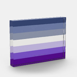 SlipperyJoe's Butch Lesbian Pride Flag repräsentie Fotoblock
