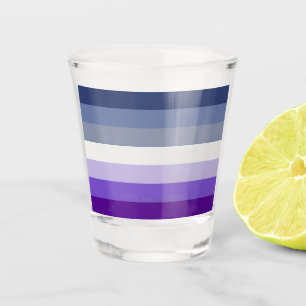 SlipperyJoe's Butch Lesbian Pride Flag repräsentie Schnapsglas