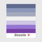 SlipperyJoe's Butch Lesbian Pride Flag Schwulenges Aufkleber (Blatt)